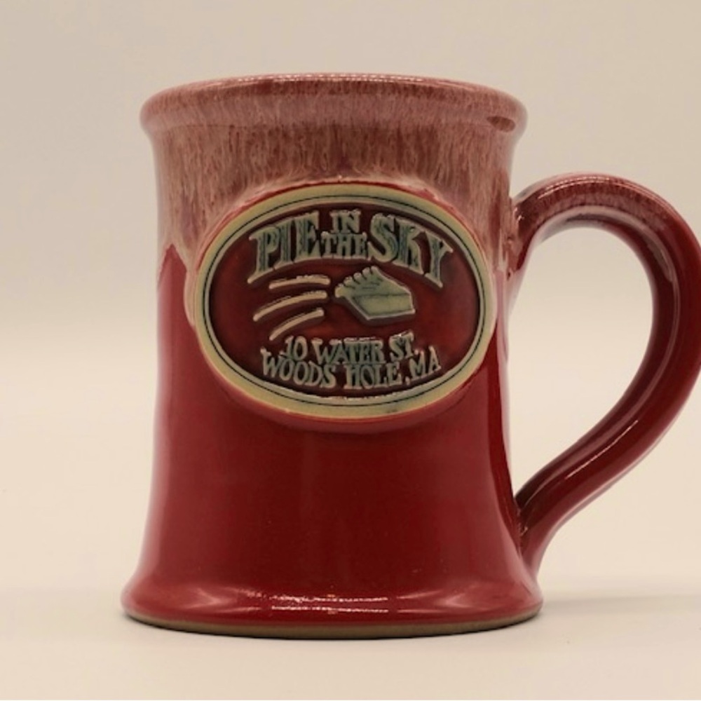 NEW Pie in the Sky Woods Hole Handmade Coffee Mug Deneen Pottery Hand thrown US